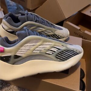 Yeezy Sneakers in Gray and Cream